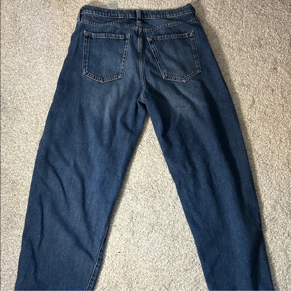 Banana Republic High Rise Barrel Women Jeans - Dark Blue - Picture 4 of 9